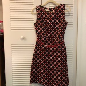 Black and orange dress